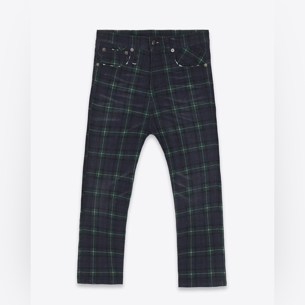 Brand new R13 tartan plaid flare jeans.